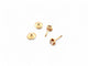 Boucles d'oreilles boucles d'oreilles puces CARTIER c en or rose diamant 0.48ct s 58 Facettes 270984