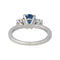 Bague 54 Bague Or blanc Saphir, Diamant 58 Facettes 4170179CN