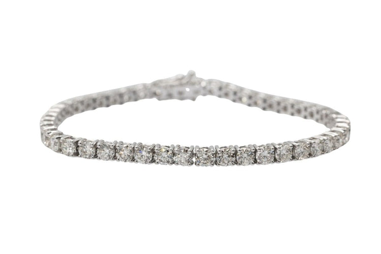 Bracelet Bracelet tennis en or blanc avec diamants de 8,00 ct 58 Facettes PTKN03