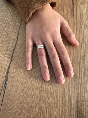 Bague 52 Dinh Van - Bague Serrure en or blanc et diamant 58 Facettes