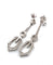 Boucles d'oreilles 1862 E - Boucles d’oreilles en platine et diamants 58 Facettes