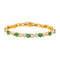 Bracelet Bracelet  Or jaune, Or blanc Emeraude, Diamant 58 Facettes 4292749CN