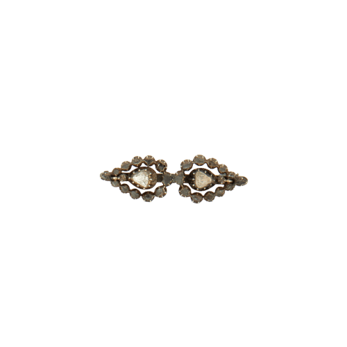Broche BROCHE EN ARGENT DIAMANTS 58 Facettes
