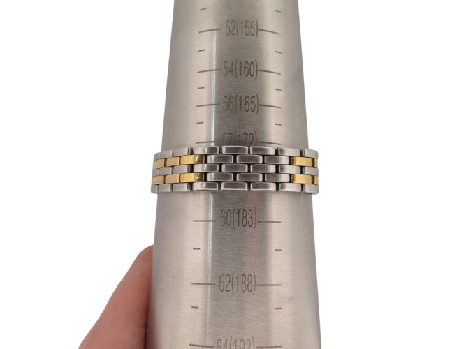 Montre vintage montre CARTIER panthere 110000r or 18k 2 rangs acier quartz 58 Facettes 268500