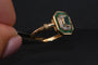 Bague 53 Gold Emerald And Diamond Ring 58 Facettes