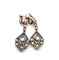 Boucles d'oreilles Boucles d’oreilles anciennes avec diamants roses couronnés 2,00 ct en or 10 kt 58 Facettes