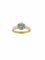 Bague 54 Bague solitaire certifiée HRD en or jaune et blanc avec diamant naturel de 1,30 ct 58 Facettes