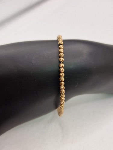 Bracelet Bracelets triple rang de perles en or blanc jaune et rose 18 kt 58 Facettes