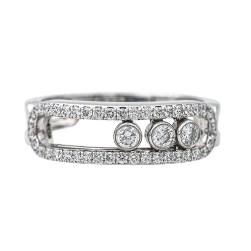 Bague 57 Messika Bague  Move Or blanc Diamant 58 Facettes 4418210CN