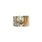 Bague 52 Bague Tank - Or bi-colore, Aigue-Marine et Diamants 58 Facettes 250313R