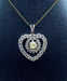 Pendentif Pendentif coeur or blanc diamants 58 Facettes AB438