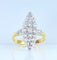 Bague 50 Bague marquise en or jaune et diamants, vers 1900 58 Facettes AB653