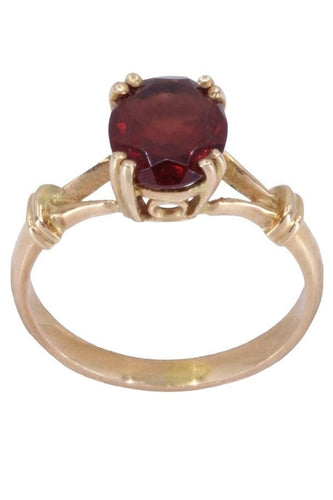 Bague 52 BAGUE MODERNE GRENAT 58 Facettes 088121