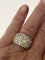 Bague 54 Large Bague Bandeau Or Jaune Diamants 3,00 ct 58 Facettes LOT 6106
