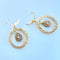 Boucles d'oreilles Boucles d'oreilles orientales pendantes deux ors, diamants 58 Facettes 1748