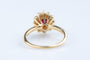 Bague 56 Bague or jaune, rubis et diamants  – 1,09 ct de rubis & 0,25 ct de diamants 58 Facettes BG-1400055-107