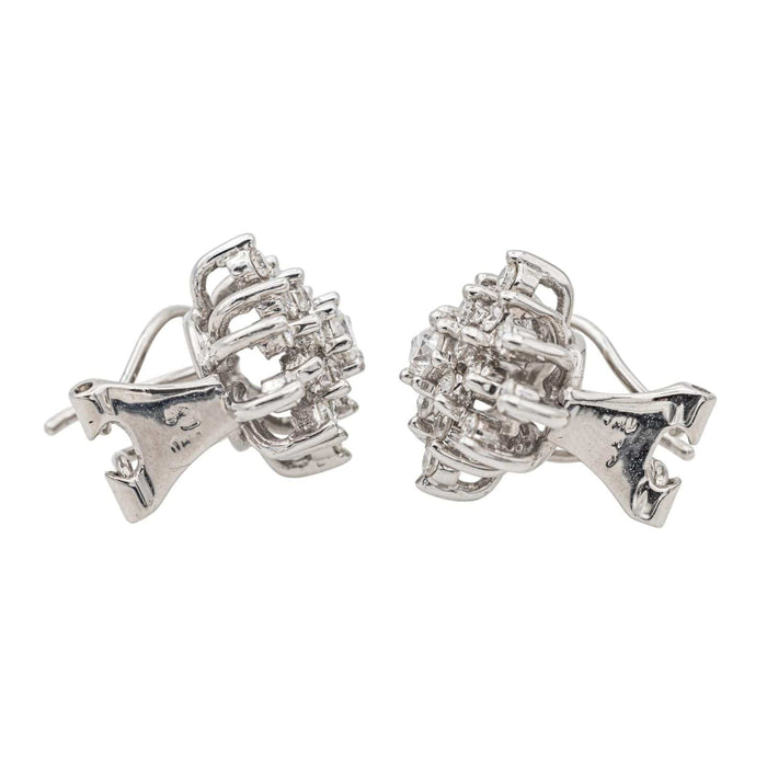 Boucles d'oreilles Boucles d'oreilles Clips Or blanc Diamant 58 Facettes 3326635RV