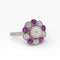 Bague 56 Bague Art Déco – Perle Naturelle, Rubis & Diamants, 1920 58 Facettes 497