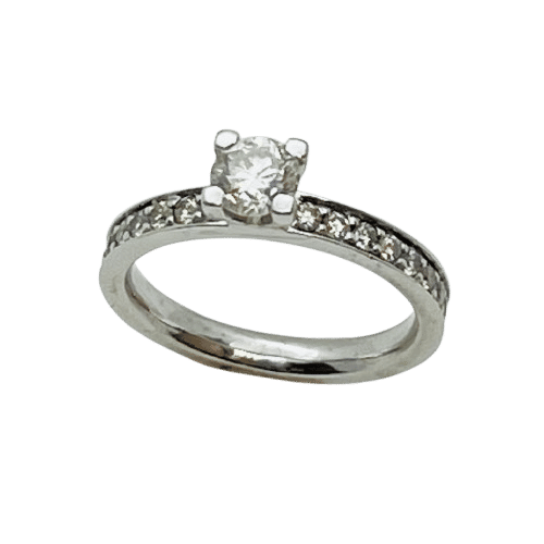 Bague 51 Bague or avec diamant solitaire 0,50ct 58 Facettes 20400000842