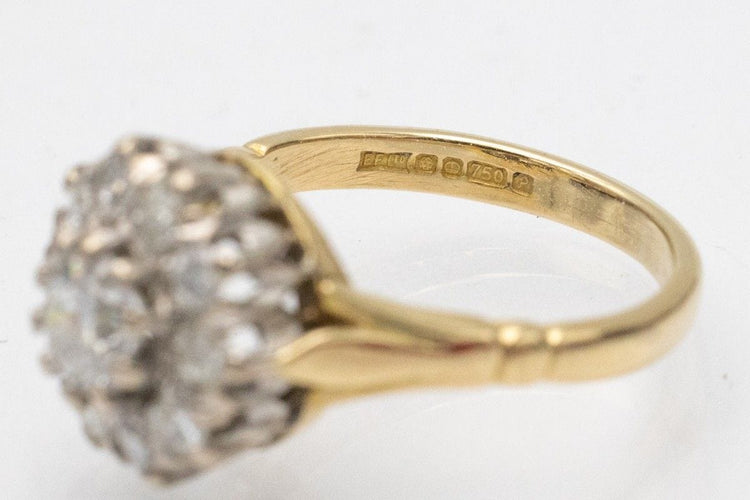 Bague 52 Bague unique en or jaune et diamants, Royaume-Uni, vers 1989 58 Facettes 10669