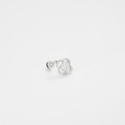 Boucles d'oreilles Boucles d'oreilles fleur en diamants 58 Facettes 3180