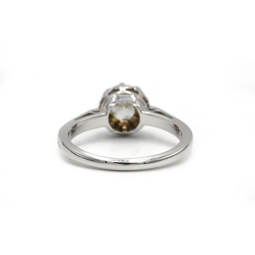 Bague 48 Solitaire - Or, Platine, Diamant 0,50 carat 58 Facettes 250274R