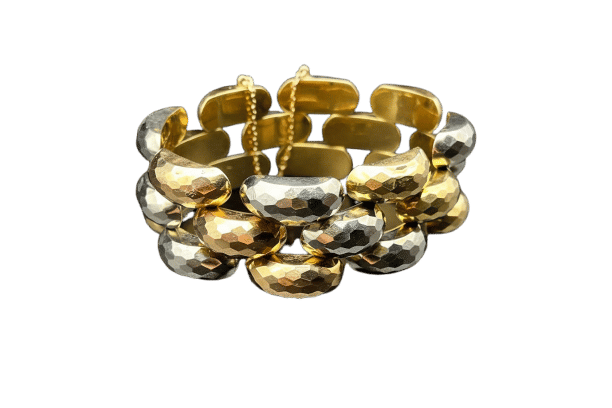 Bracelet Bracelet de réservoir « Échiquier de lumière » 58 Facettes