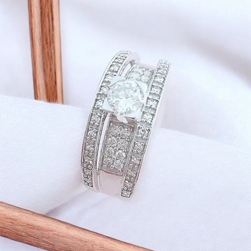 Bague Bague Diamants 0,82 carat - Or blanc 18 K 58 Facettes AA 1662
