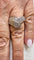 Bague 51 Bague croisée en or blanc et diamants 58 Facettes