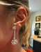 Boucles d'oreilles Boucles d’oreilles Platine et Diamants - Année 1960 58 Facettes 1.0000435/1