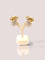 Boucles d'oreilles Boucles d'oreilles vintage années 80 en or jaune avec diamants 58 Facettes 60737