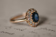 Bague 54 Bague ancienne en saphir bleu 58 Facettes