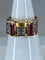 Bague 58 Bague Tank diamants & rubis synthétiques 58 Facettes