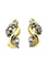 Boucles d'oreilles GILBERT ALBERT. Boucles d'oreilles 2 ors 18K et diamants 58 Facettes