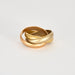 Bague 50 CARTIER - Trinity - Bague Or jaune, rose et blanc 58 Facettes NP01