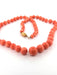 Collier Collier en or jaune et corail rose Sciacca 58 Facettes