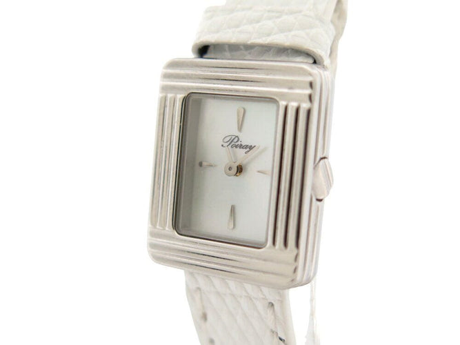 montre POIRAY ma premiere mini 45207 quartz 21 mm acier cuir