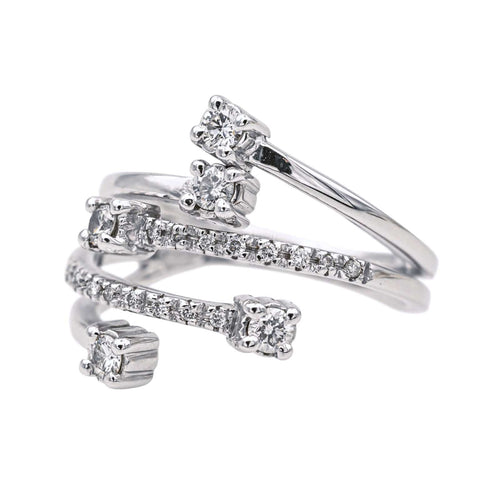 Bague 55 Bague  Or blanc Diamant 58 Facettes 4086039CN