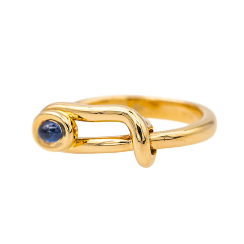 Bague 56 Hermès Bague  Or jaune Saphir 58 Facettes 4250493CN