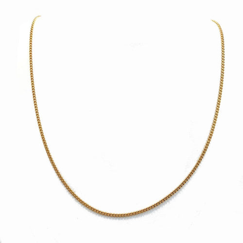 Collier Longue chaîne à maille gourmette en or jaune 18k 58 Facettes 229