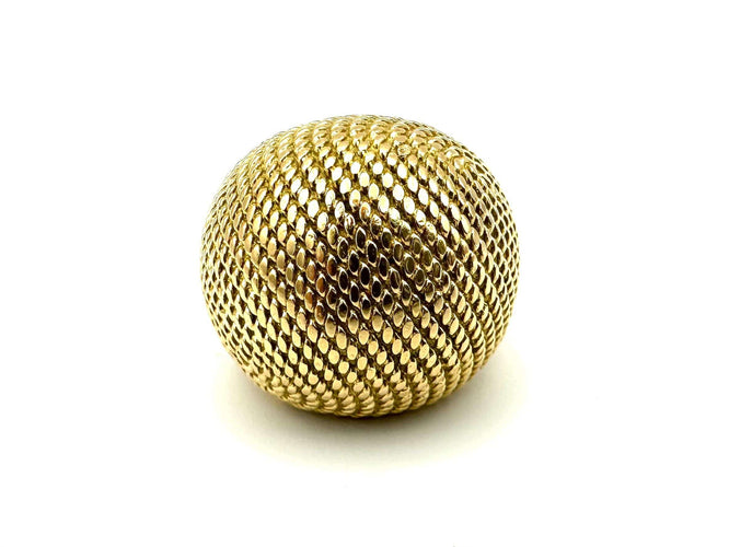 Bague 51 HERMES. Bague vintage or jaune 18K 58 Facettes