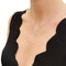 Collier Collier O.J.Perrin,"Coeur Légende", or blanc. 58 Facettes 34319