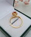 Bague 51 Bague or jaune citrine 58 Facettes 454