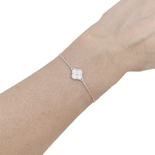 Bracelet Bracelet Van Cleef & Arpels, "Sweet Alhambra", or blanc, diamants. 58 Facettes 34943