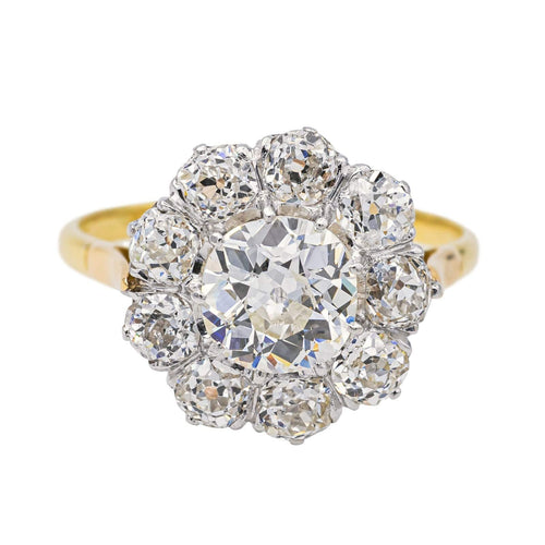Bague 55 Bague  Marguerite Or jaune, Platine Diamant 58 Facettes 4084163CN