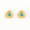 Boucles d'oreilles Boucles d'oreilles coeur topazes et diamants 58 Facettes