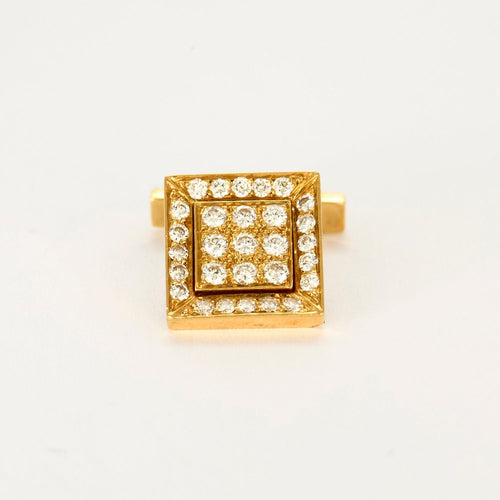 Boutons de manchette FRED - Boutons de manchette or jaune et diamants 58 Facettes GULK233