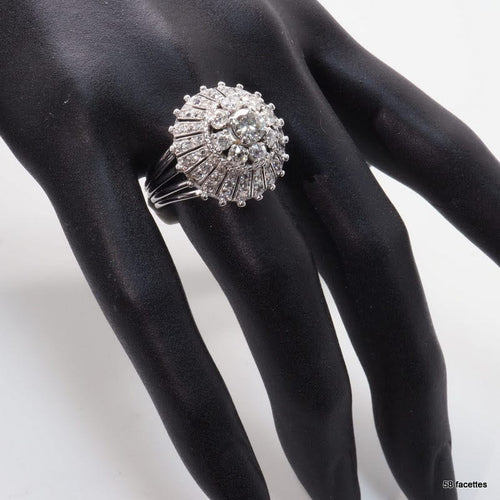 Bague 57 Bague diamants années 50 58 Facettes 4153