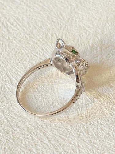 Bague 52 Bague Panthère en or blanc et diamants 58 Facettes WC-2025-2325