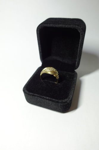 Bague Bague Croissant or jaune, diamants 58 Facettes 43179